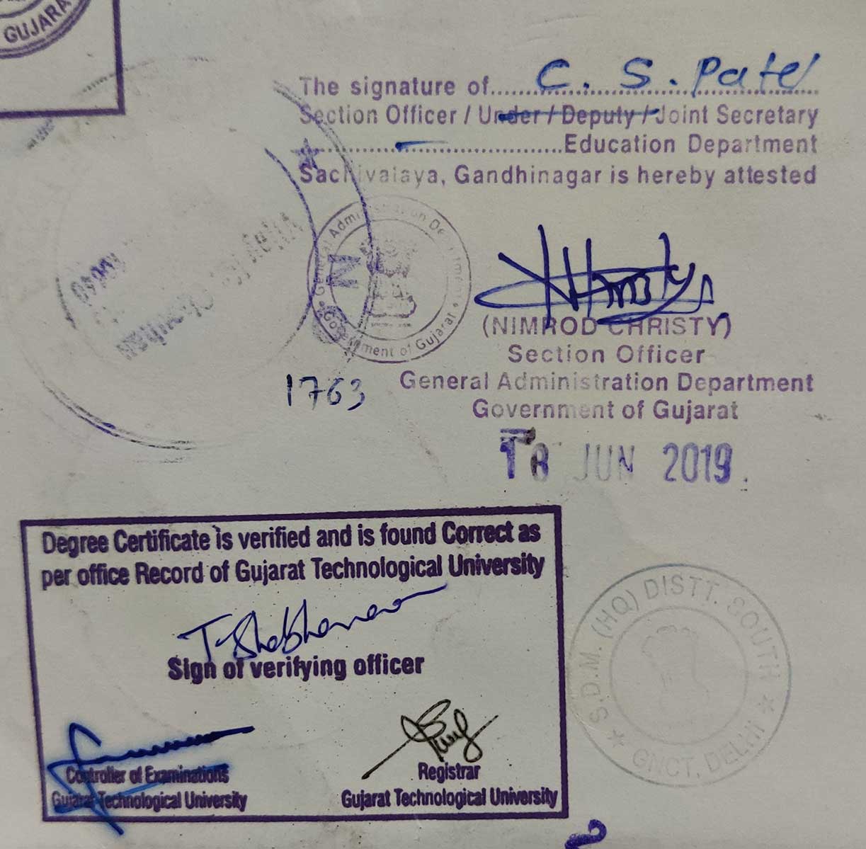 HRD Attestation Document