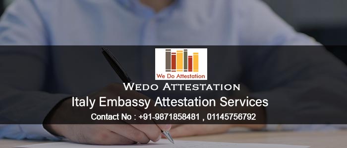 italy Embassy Attestation